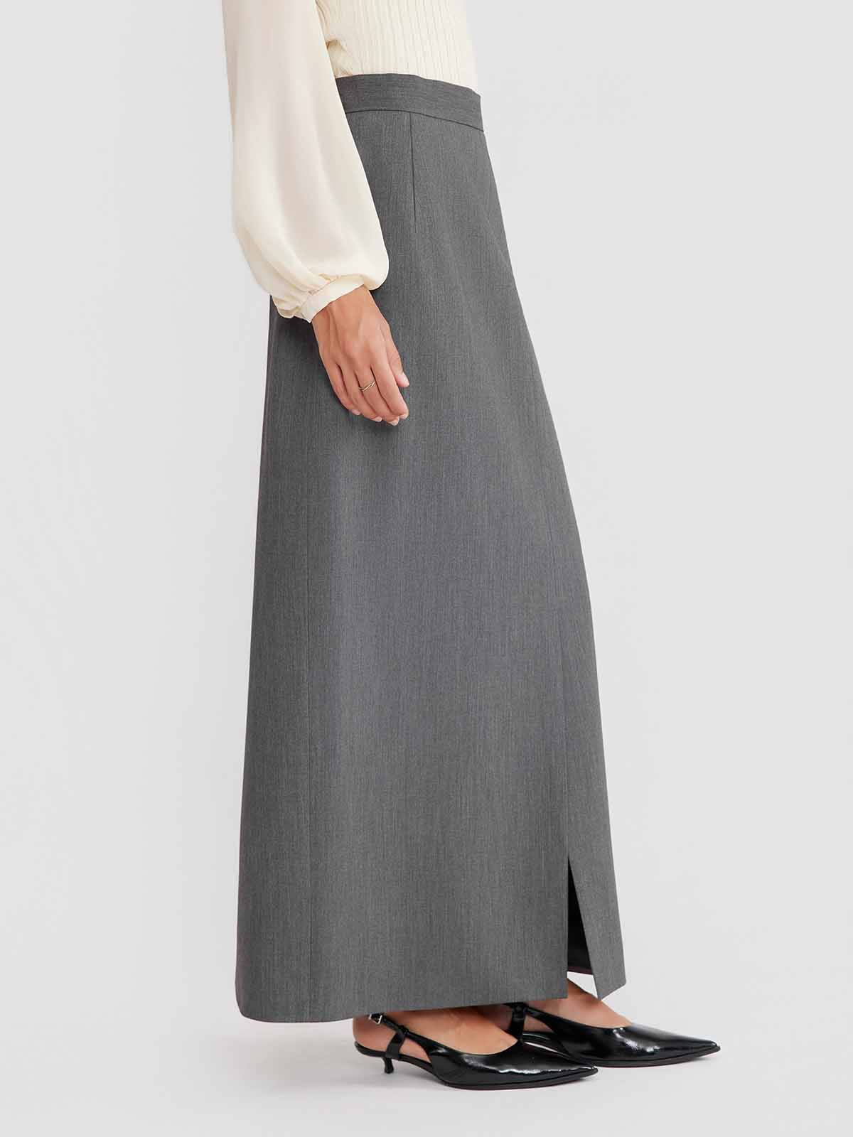 ASOBIO Double-Slit Maxi Skirt