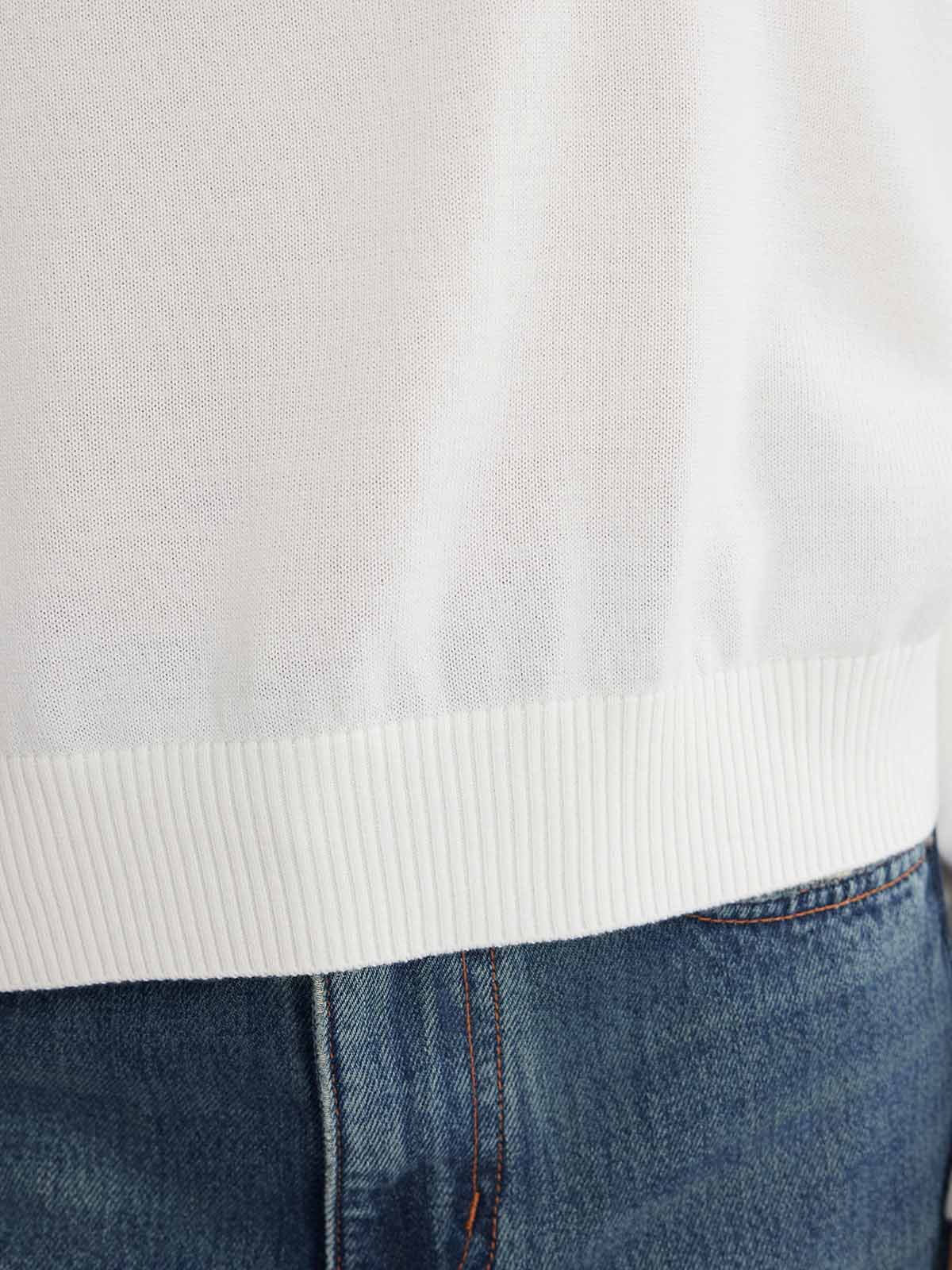 ASOBIO Wool Blend Ruffled Pullover Sweater