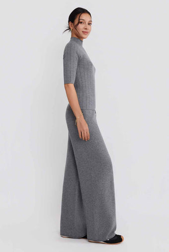 ASOBIO 100% Wool Ribbed Pullover Sweater