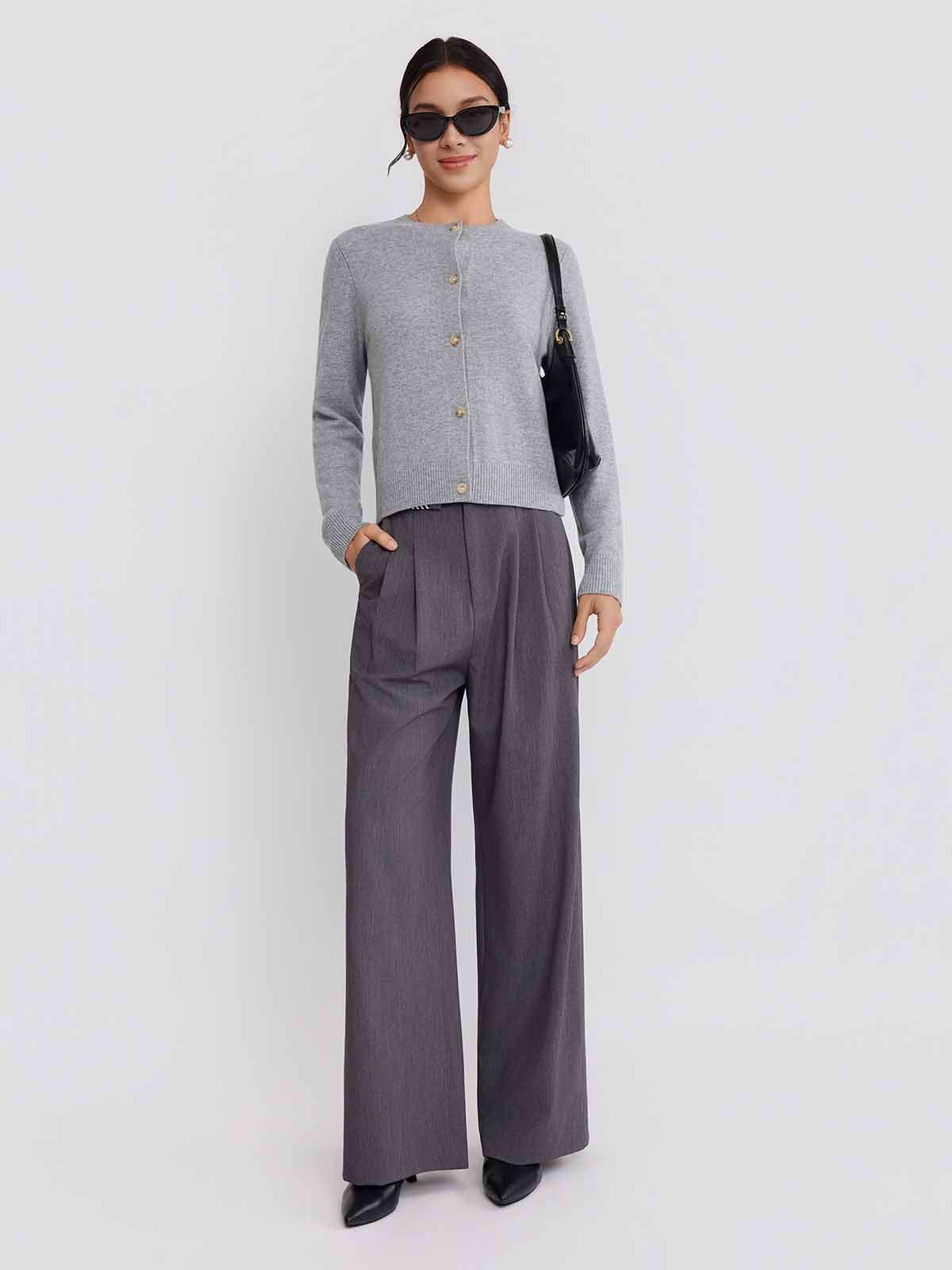 ASOBIO Wool-Cashmere Cardigan