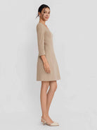 ASOBIO Twill Square-Neck Mini Dress