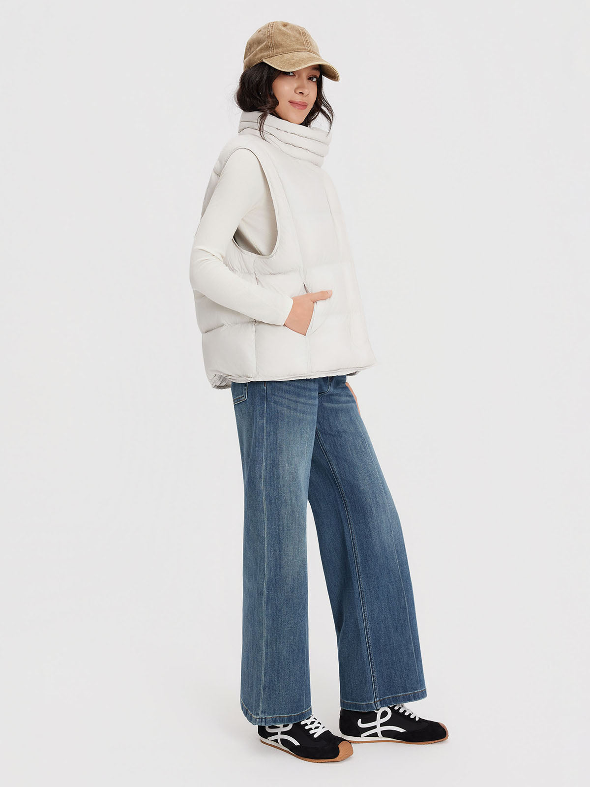 ASOBIO Goose Down puffer Vest