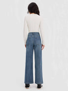 ASOBIO Mid-High Rise Wide-Leg Jeans