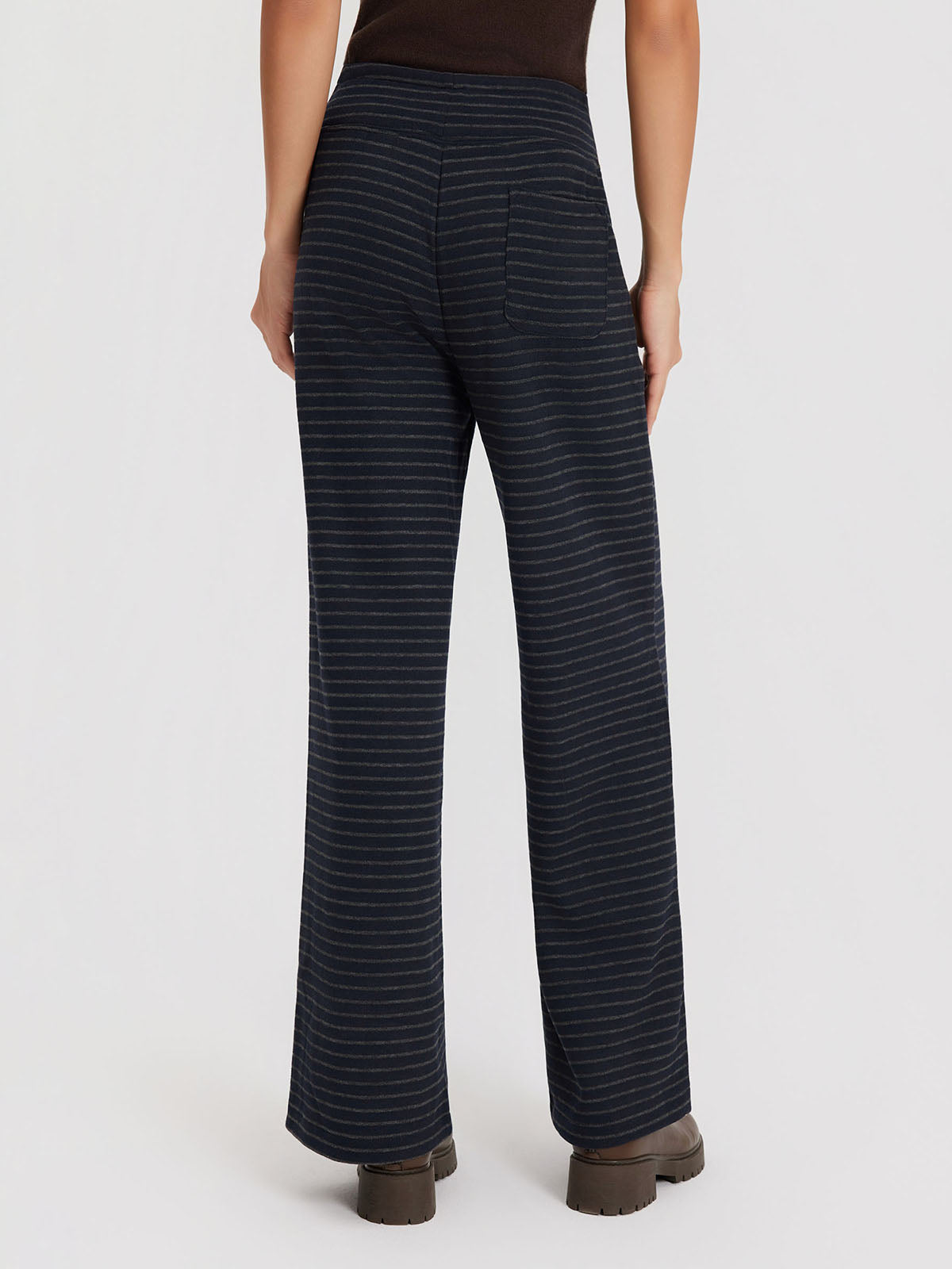 ASOBIO Striped Straight-Leg Sweatpants