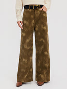 ASOBIO Printed Corduroy Pants