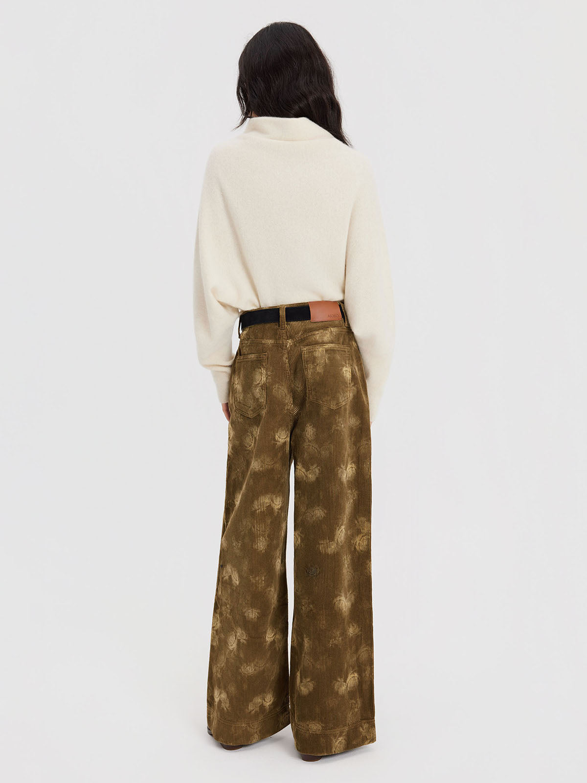 ASOBIO Printed Corduroy Pants