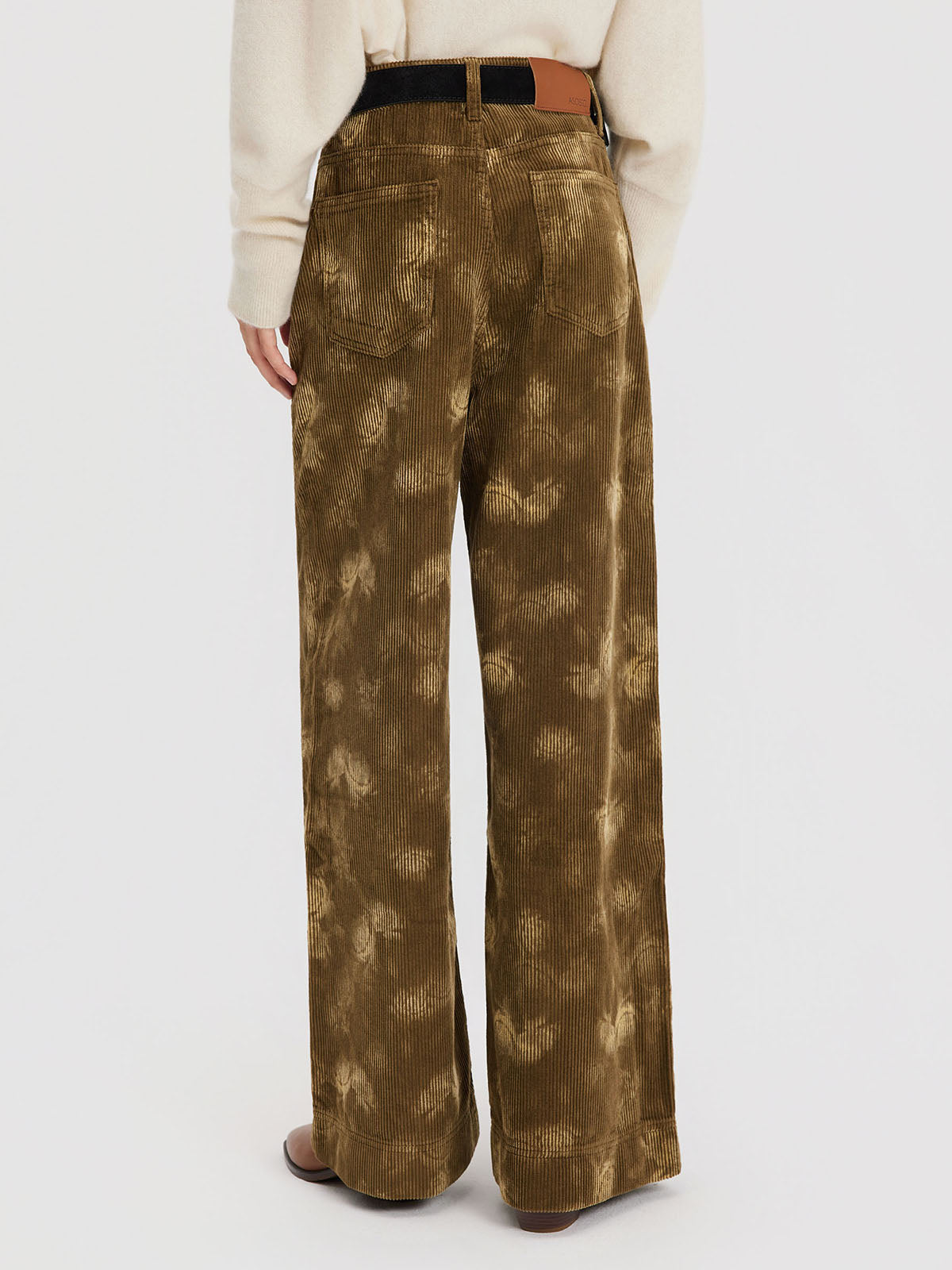 ASOBIO Printed Corduroy Pants
