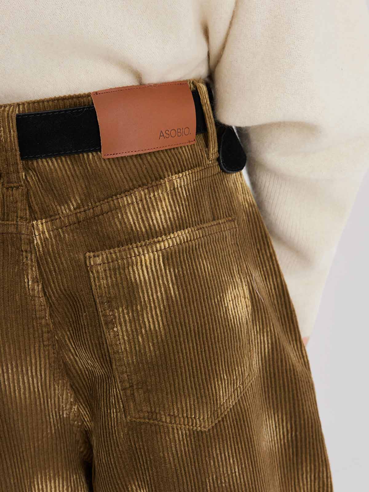 ASOBIO Printed Corduroy Pants