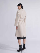 ASOBIO Minimalist Long Double-Faced Wool Coat