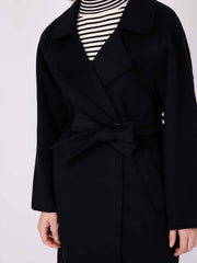 ASOBIO Minimalist Long Double-Faced Wool Coat