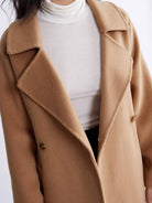 ASOBIO Minimalist Long Double-Faced Wool Coat