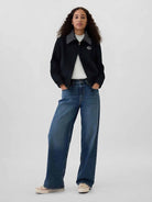 ASOBIO Wool-Blend Denim Trucker Jacket
