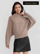 ASOBIO Yak Wool Blend Raglan Pullover Sweater