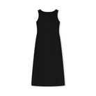 Sleeveless Boat Neck Midi Dress