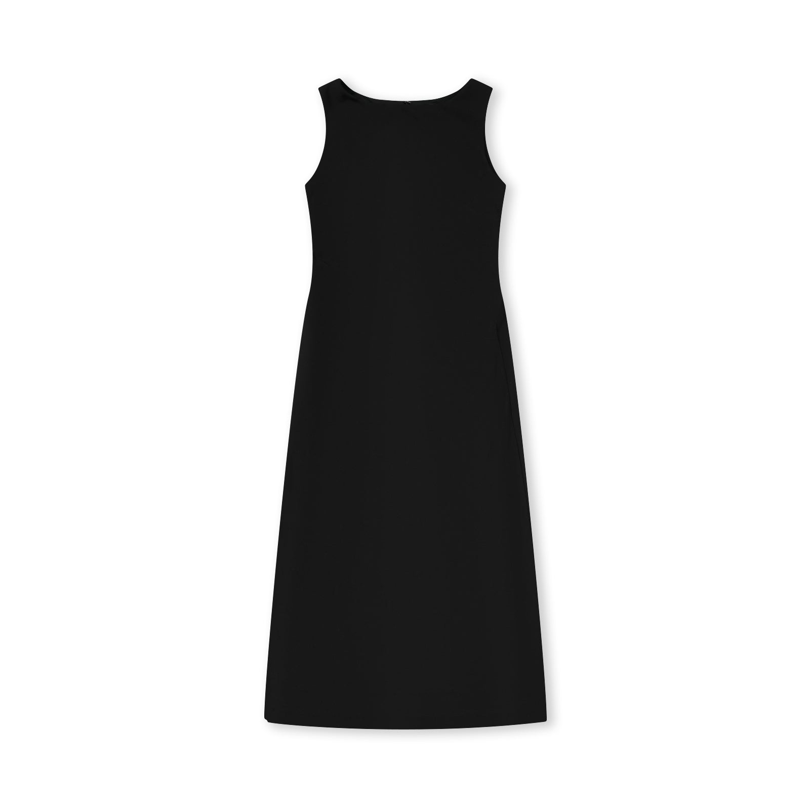 Sleeveless Boat Neck Midi Dress