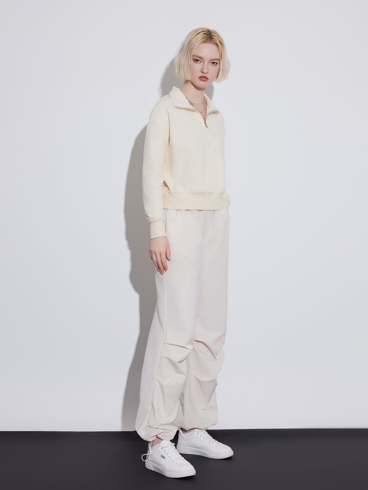 Stylish High-Waisted Utility Parachute Pants