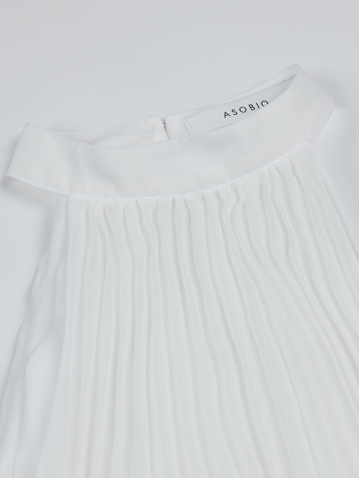 Lightweight Chiffon A-Line Halter Mini Dress