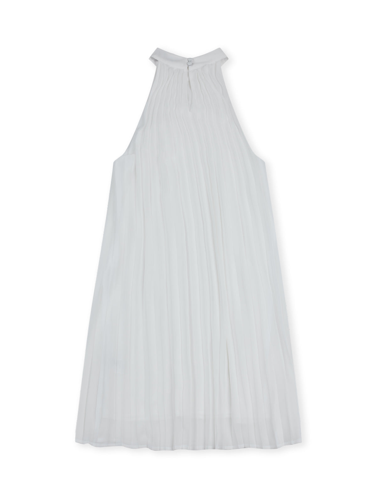 Lightweight Chiffon A-Line Halter Mini Dress