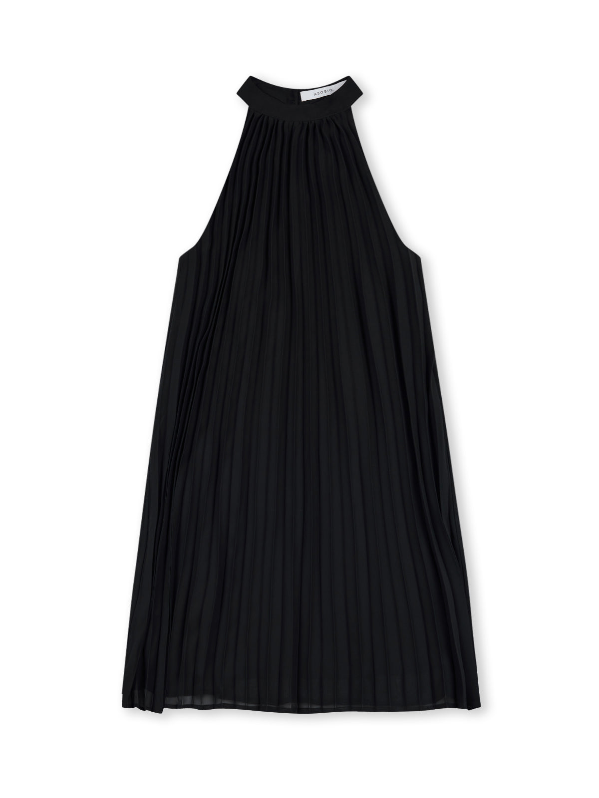 Lightweight Chiffon A-Line Halter Mini Dress