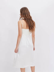 White Tube Slip Dress