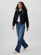 ASOBIO Wool-Blend Denim Trucker Jacket