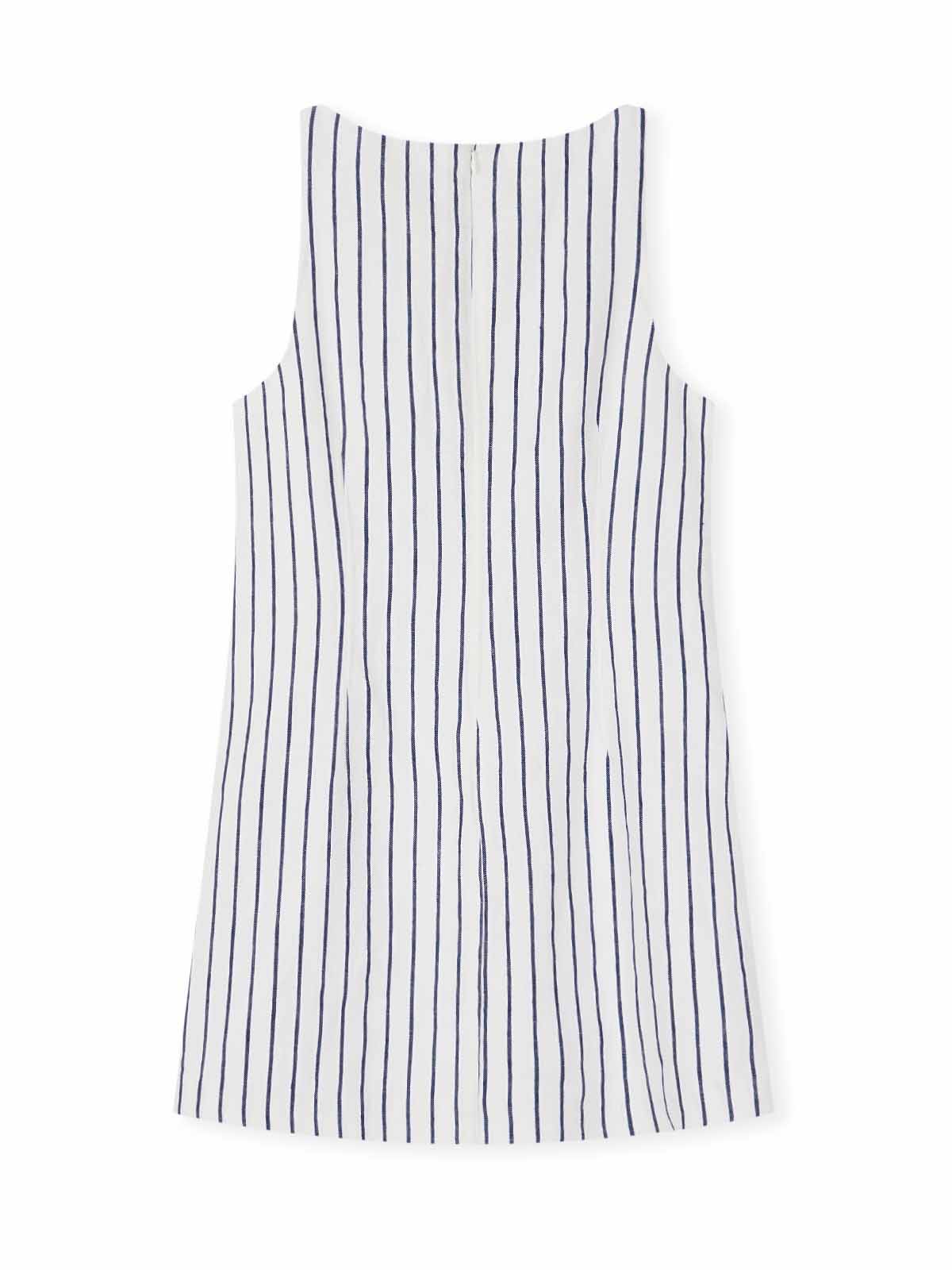 100% Linen Boatneck Mini Dress