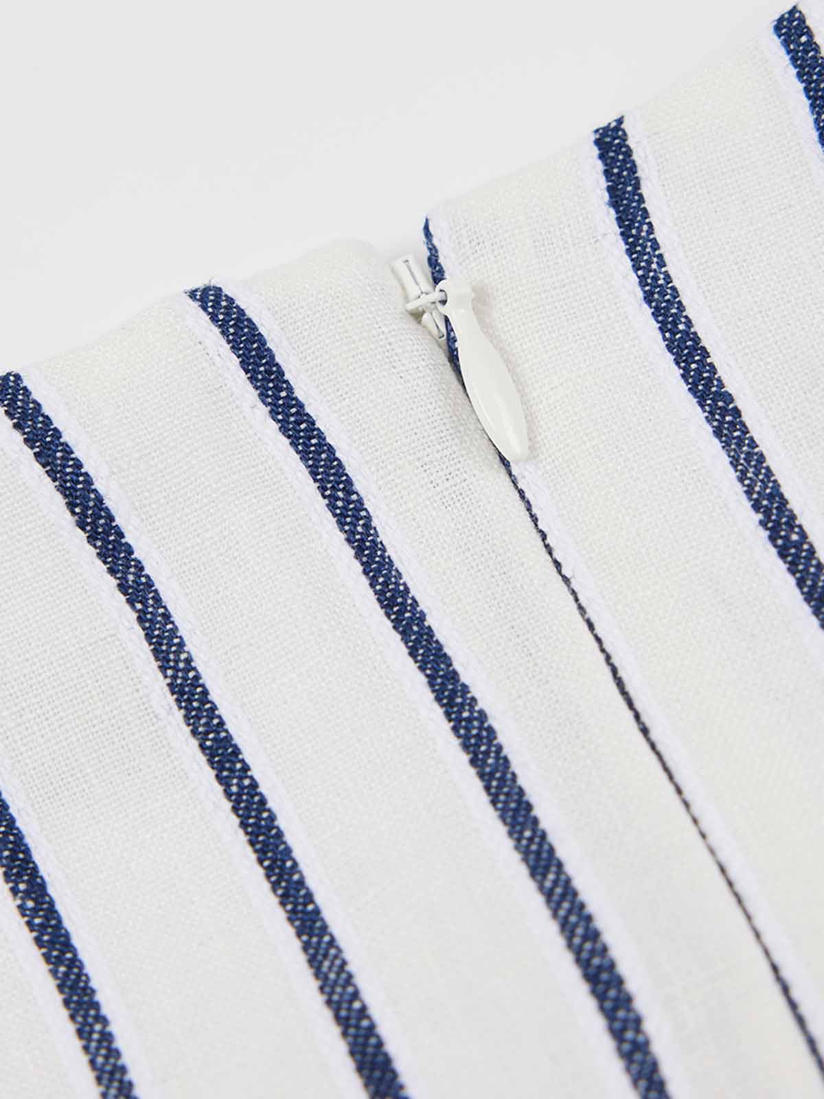 100% Linen Boatneck Mini Dress