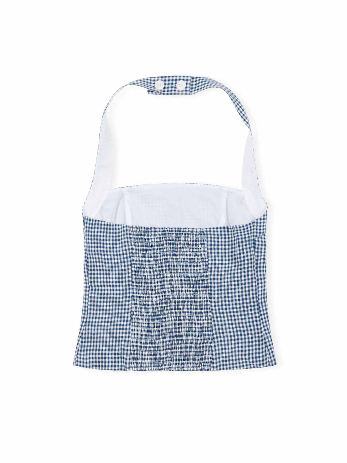 ASOBIO Linen Halter Top