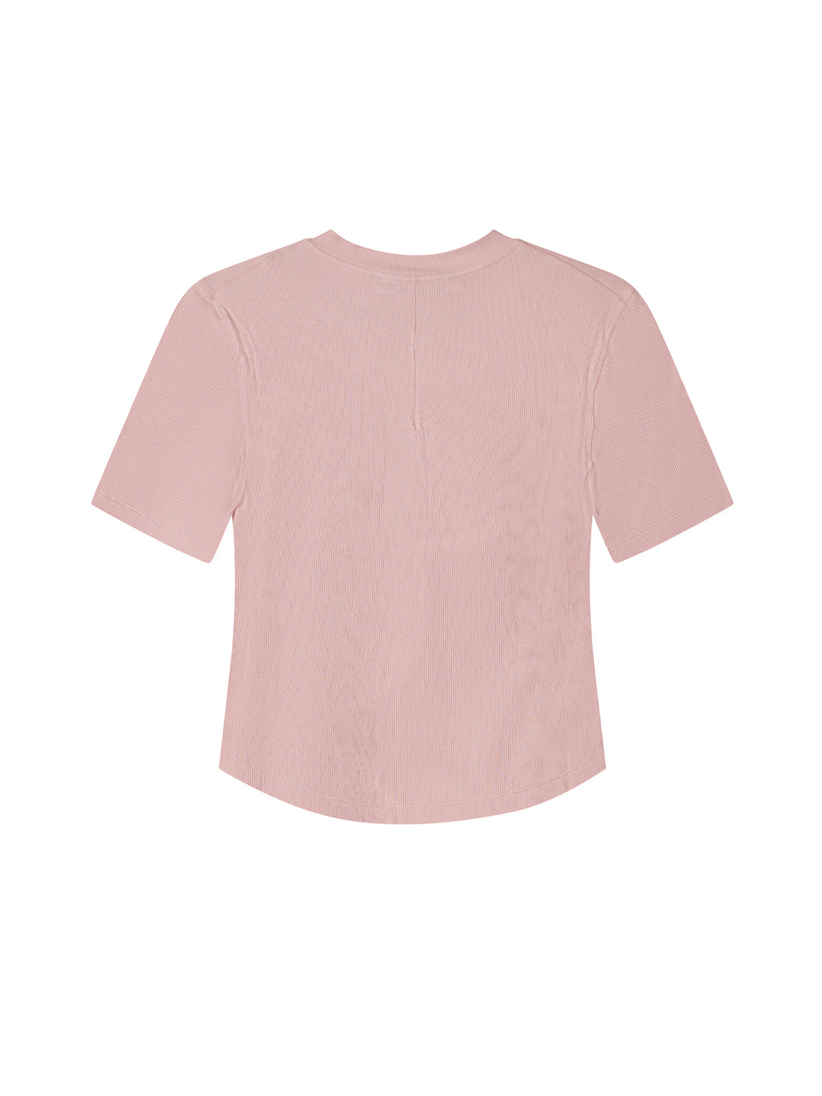 Stretch Rib Short Sleeve Henley Top