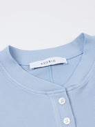 Stretch Rib Short Sleeve Henley Top