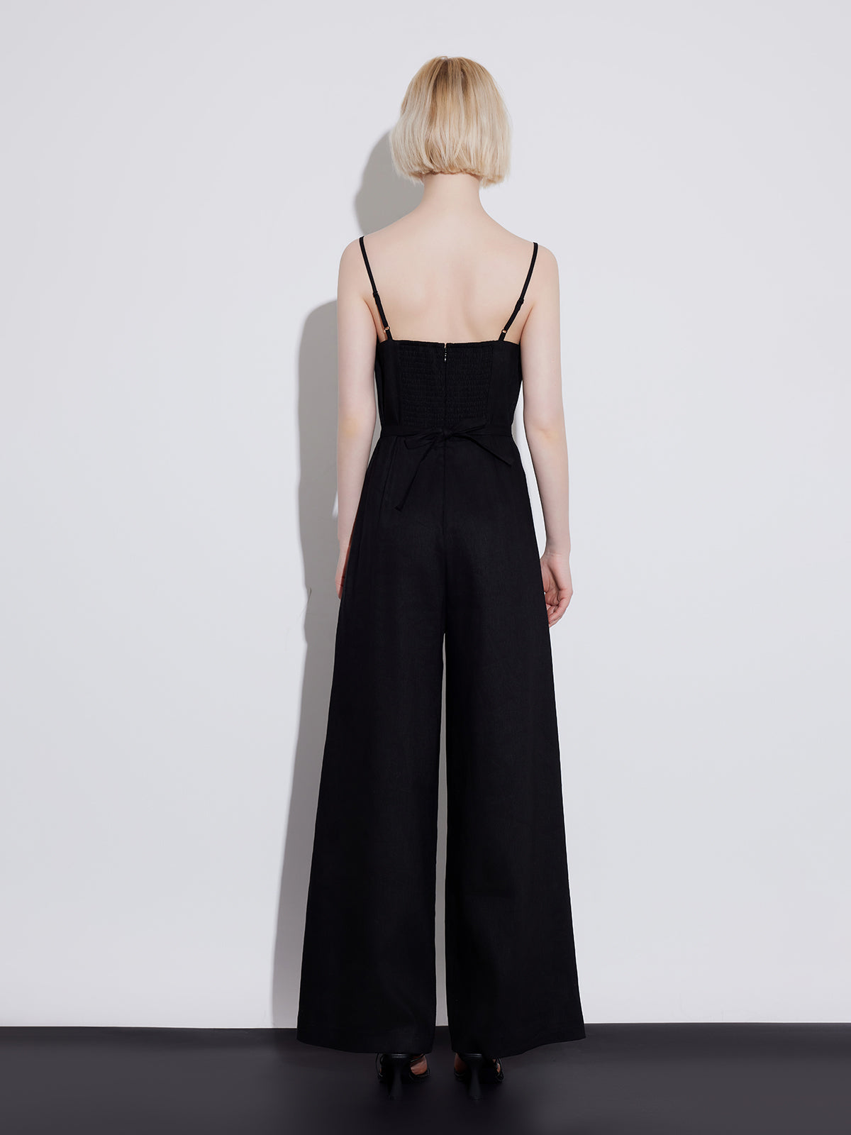 Sleeveless Wide-Leg Jumpsuit