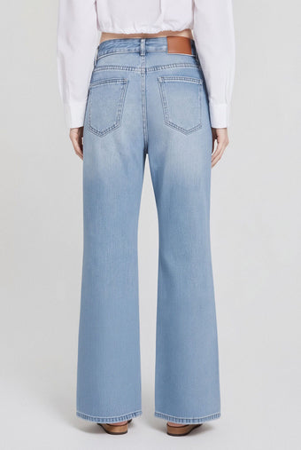 ASOBIO Drawstring Mid-Rise Jean
