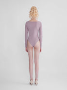 Body-hugging Boatneck Long-Sleeve Bodysuit