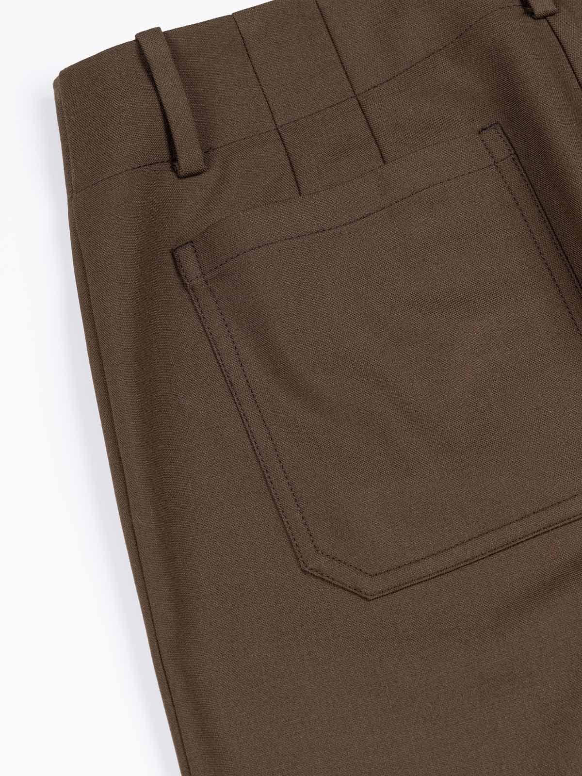 ASOBIO Cropped Mid-Rise Straight Leg Trousers