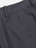 ASOBIO Soft Structured Mid-Waist Straight-Leg Trousers