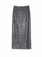 ASOBIO Sequin Sheer Maxi Skirt