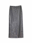 ASOBIO Sequin Sheer Maxi Skirt