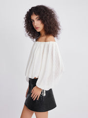 ASOBIO Chiffon Off-the-Shoulder Top