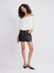 ASOBIO Chiffon Off-the-Shoulder Top