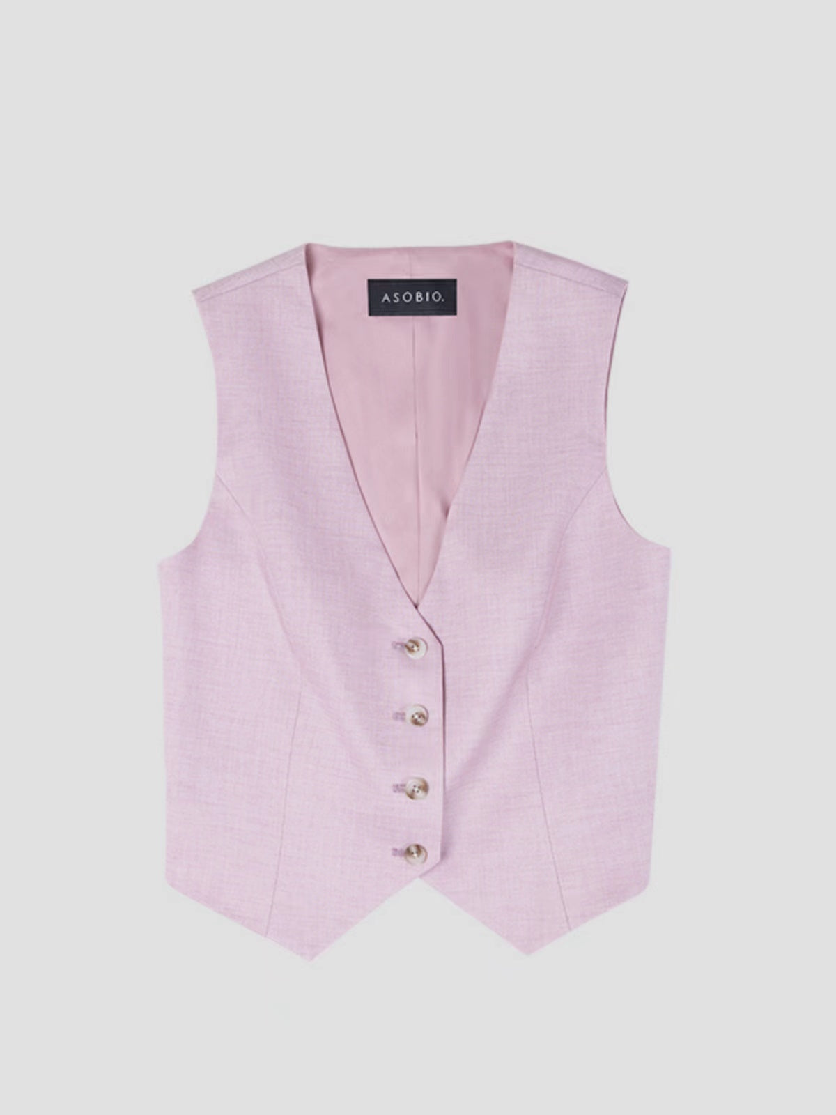 Wool Blend Single Breasted Suit Vest