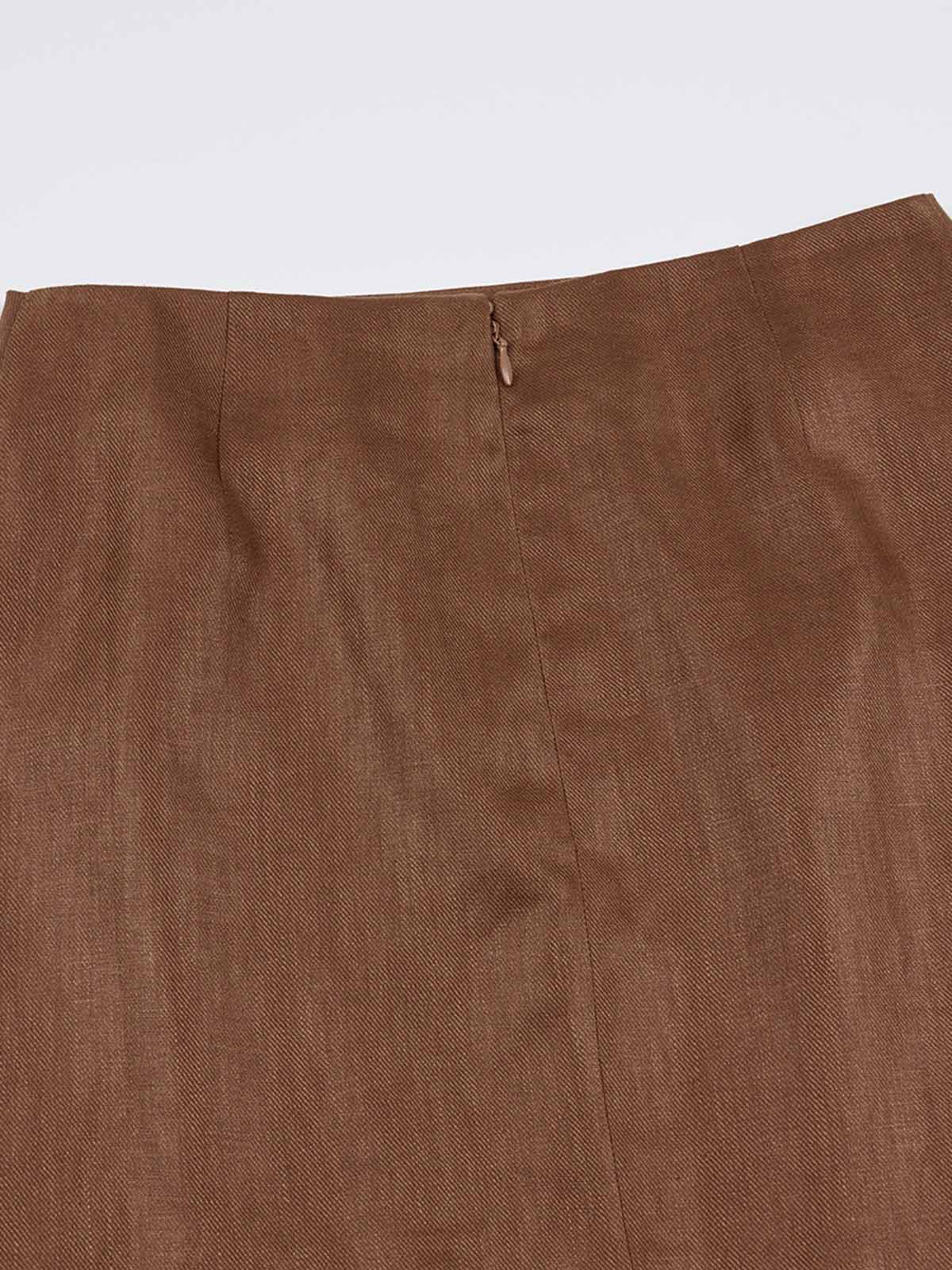 100% Linen Mid-Rise Mini Skirt