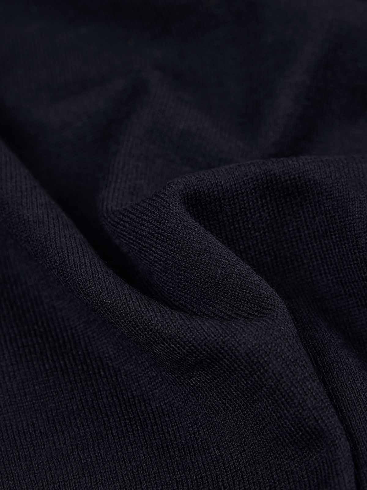 Close-up of dark blue fabric texture