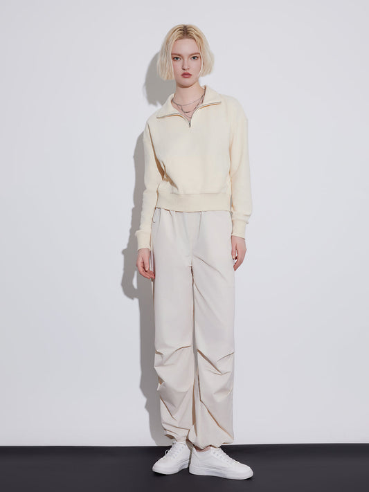 Stylish High-Waisted Utility Parachute Pants