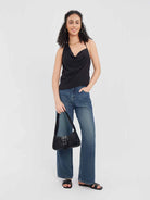 ASOBIO Asymmetric Draped Chiffon Cami