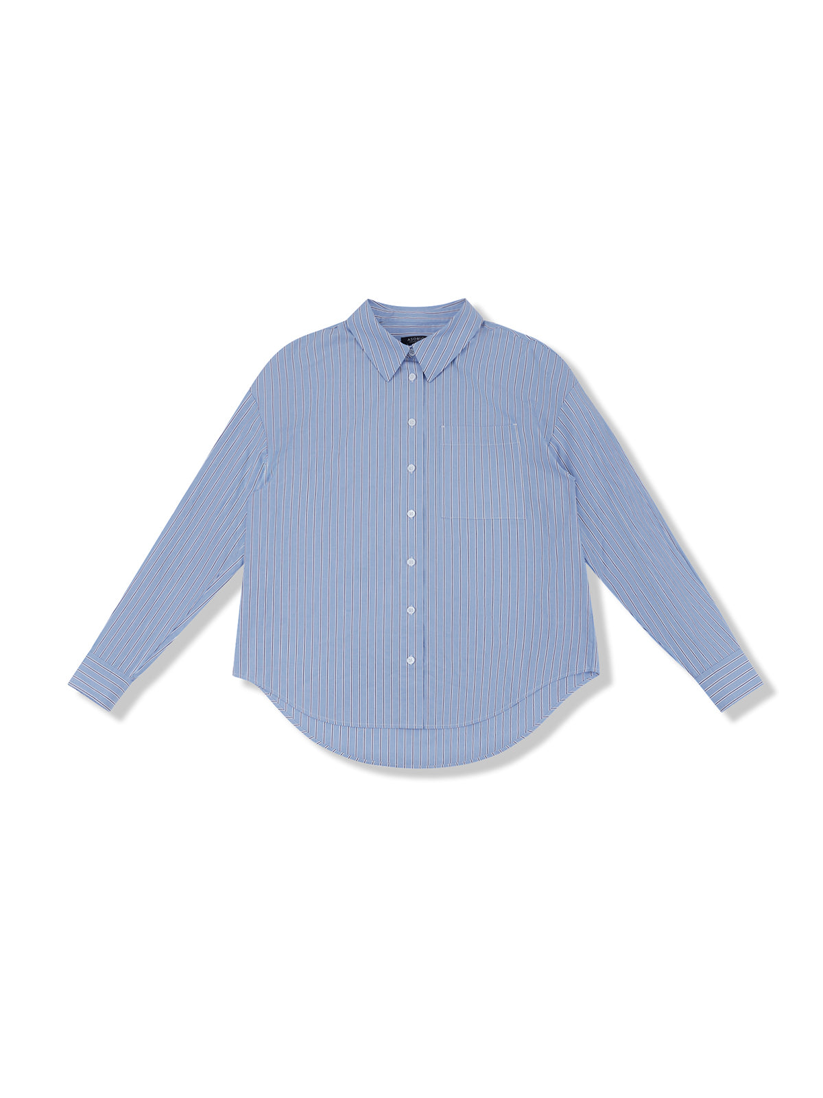Blue Striped Long-Sleeve Shirt