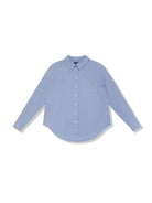 Blue Striped Long-Sleeve Shirt