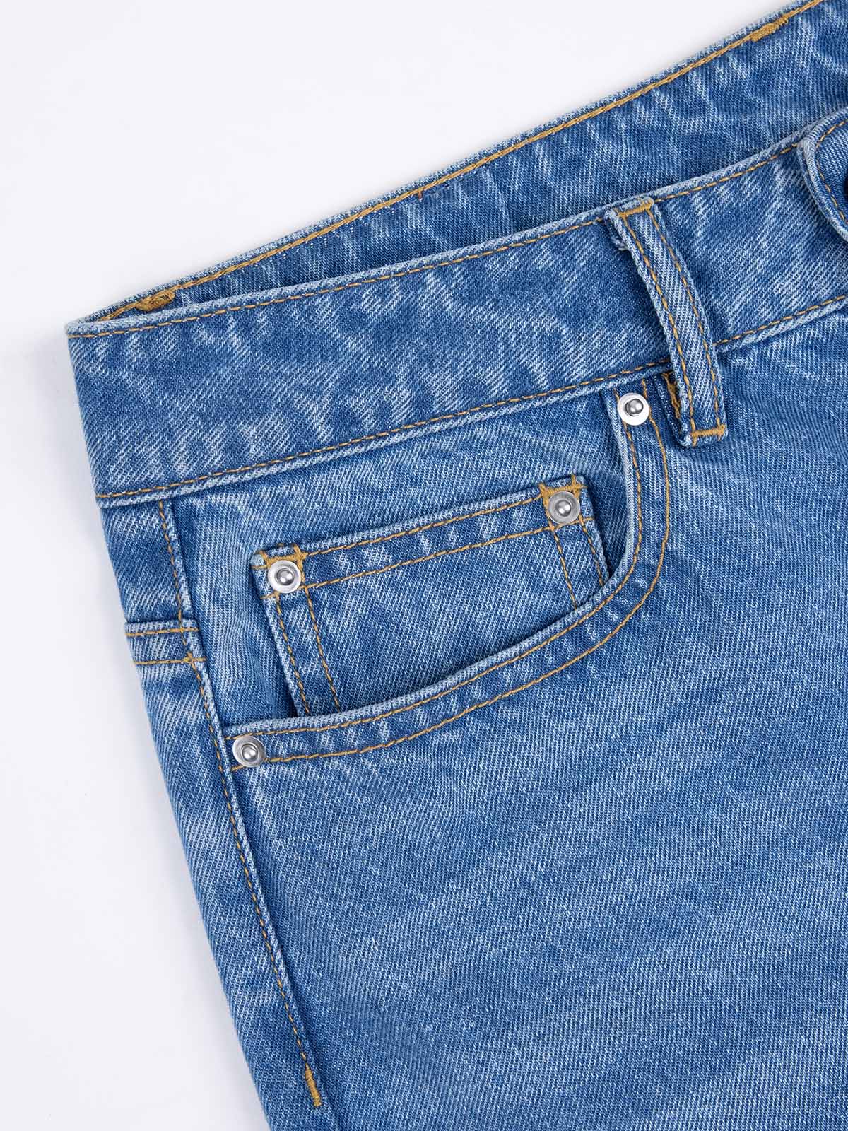 ASOBIO Classic Mid-Rise Straight Leg Jeans