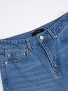 Mid-Low Rise Straight-Leg Cropped Jeans