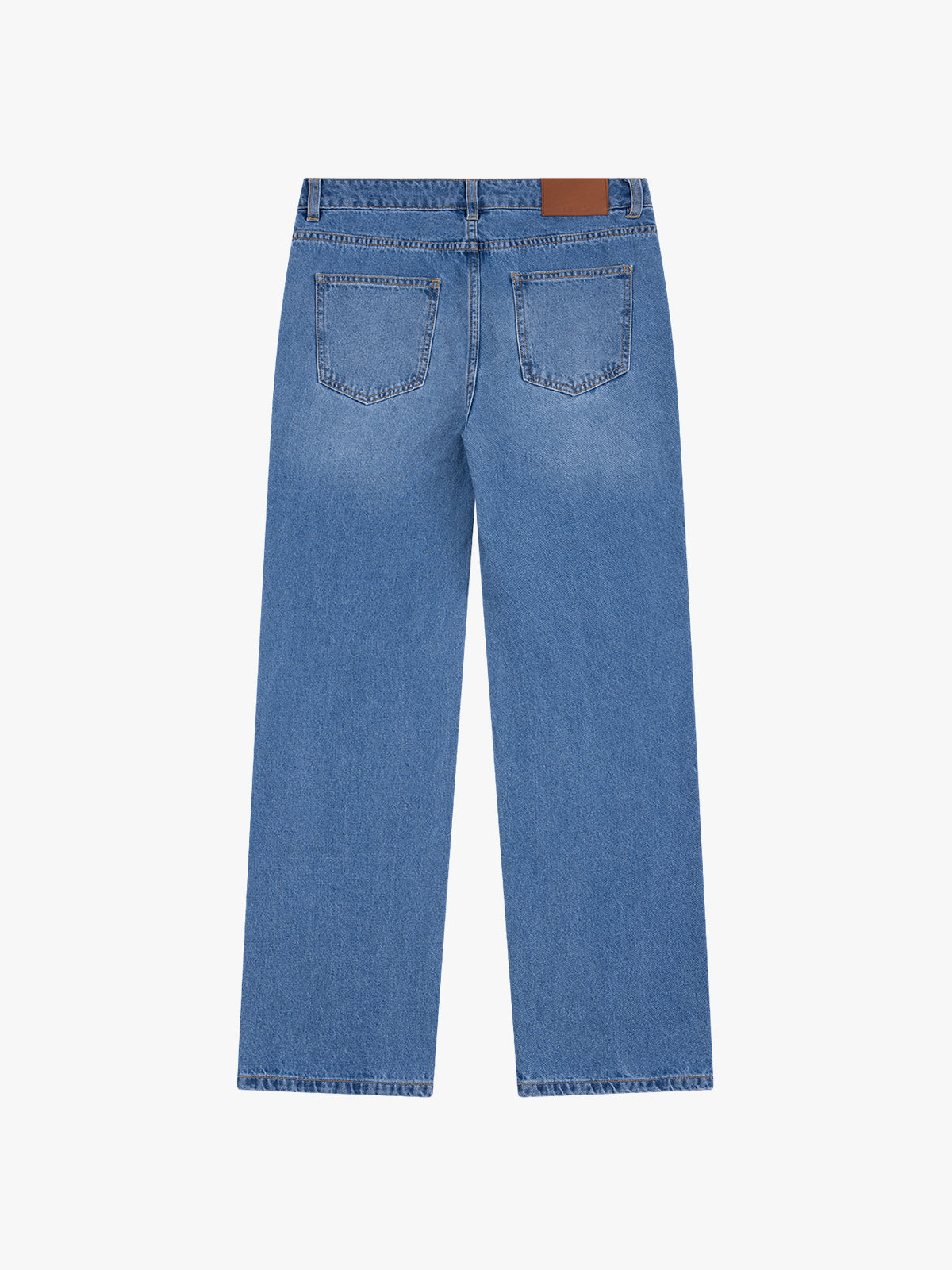 Mid-Low Rise Straight-Leg Cropped Jeans