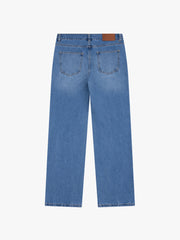 Mid-Low Rise Straight-Leg Cropped Jeans